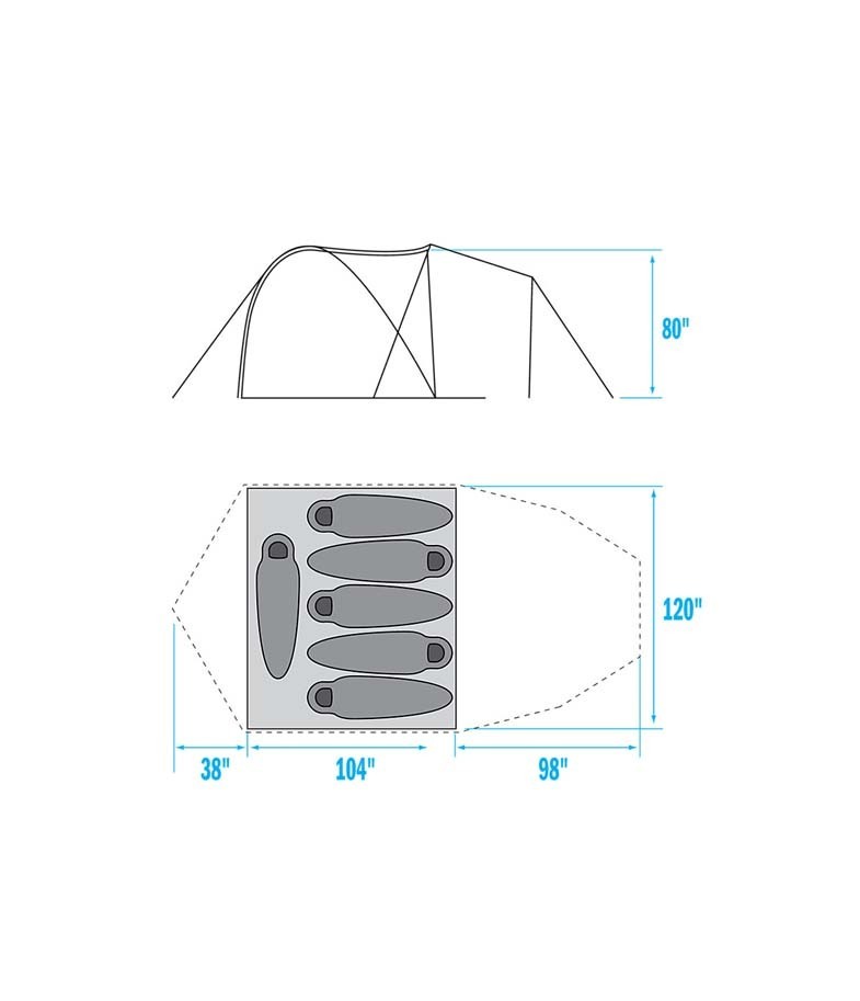 the north face kaiju 6 footprint