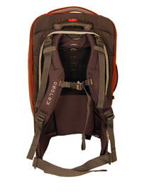 75l meridian osprey wheeled backpack travel daypack zip