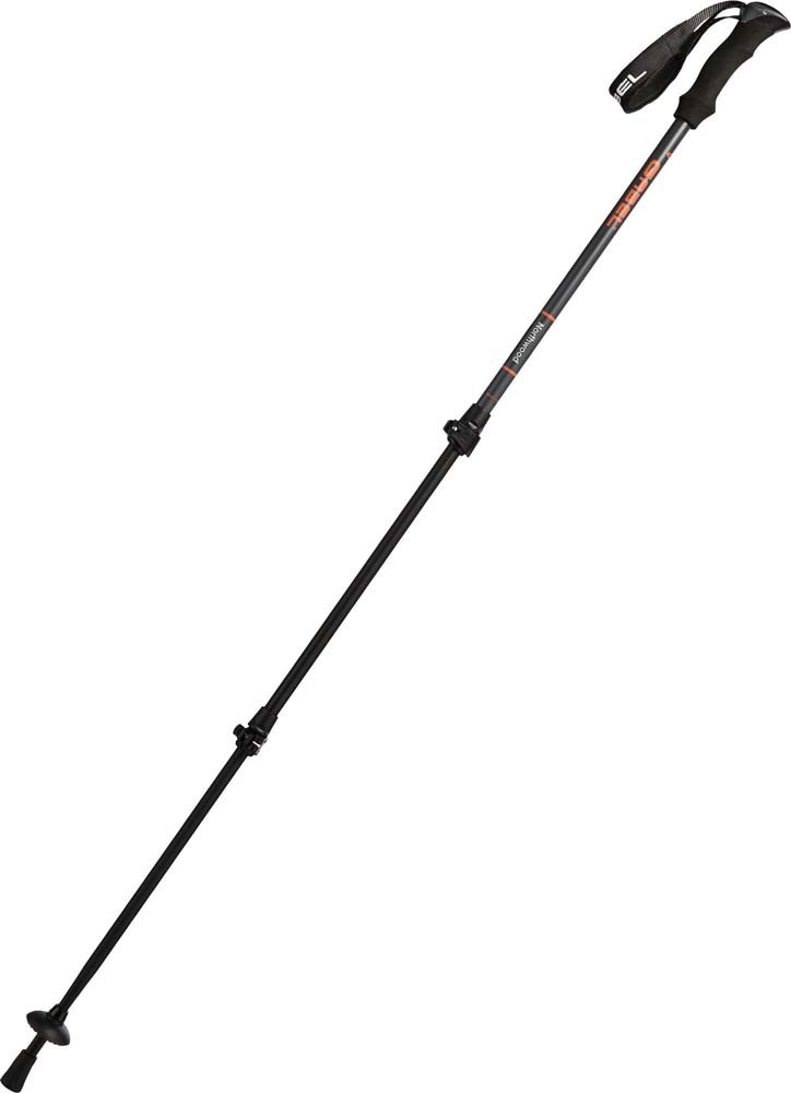 Gabel NORTHWOOD FL Trekking Poles - Black/Orange - 66-142cm