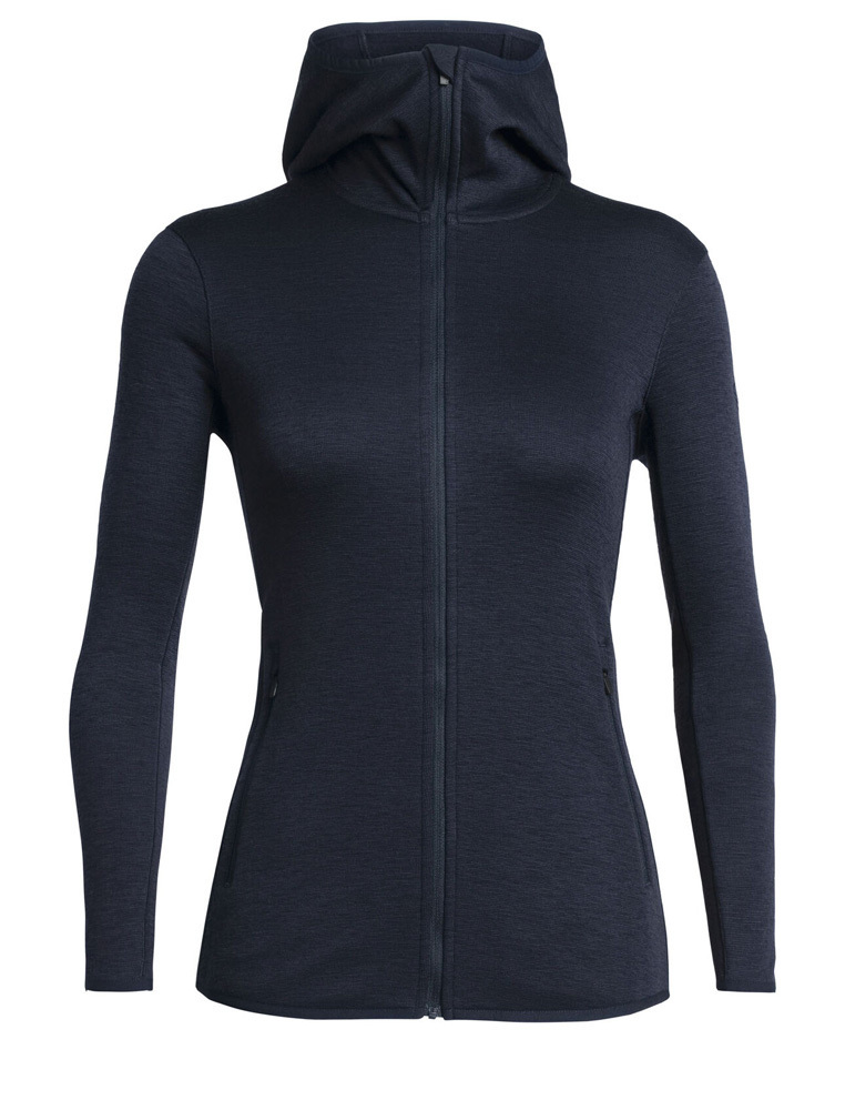 Icebreaker RealFleece Elemental LS Full Zip Womens Merino Hoodie ...