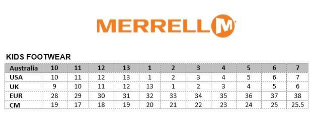 Merrell youth size on sale chart