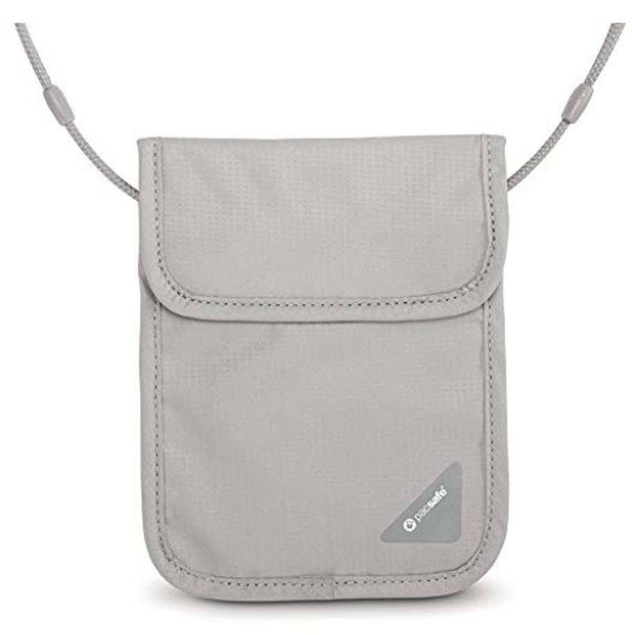 Pacsafe Coversafe X75 Anti-Theft RFID Travel Neck Pouch - Grey