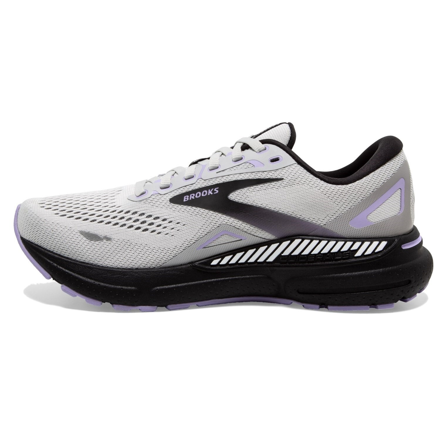 Brooks Adrenaline GTS 23 Womens Road Running Shoes - Grey/Black/Purple
