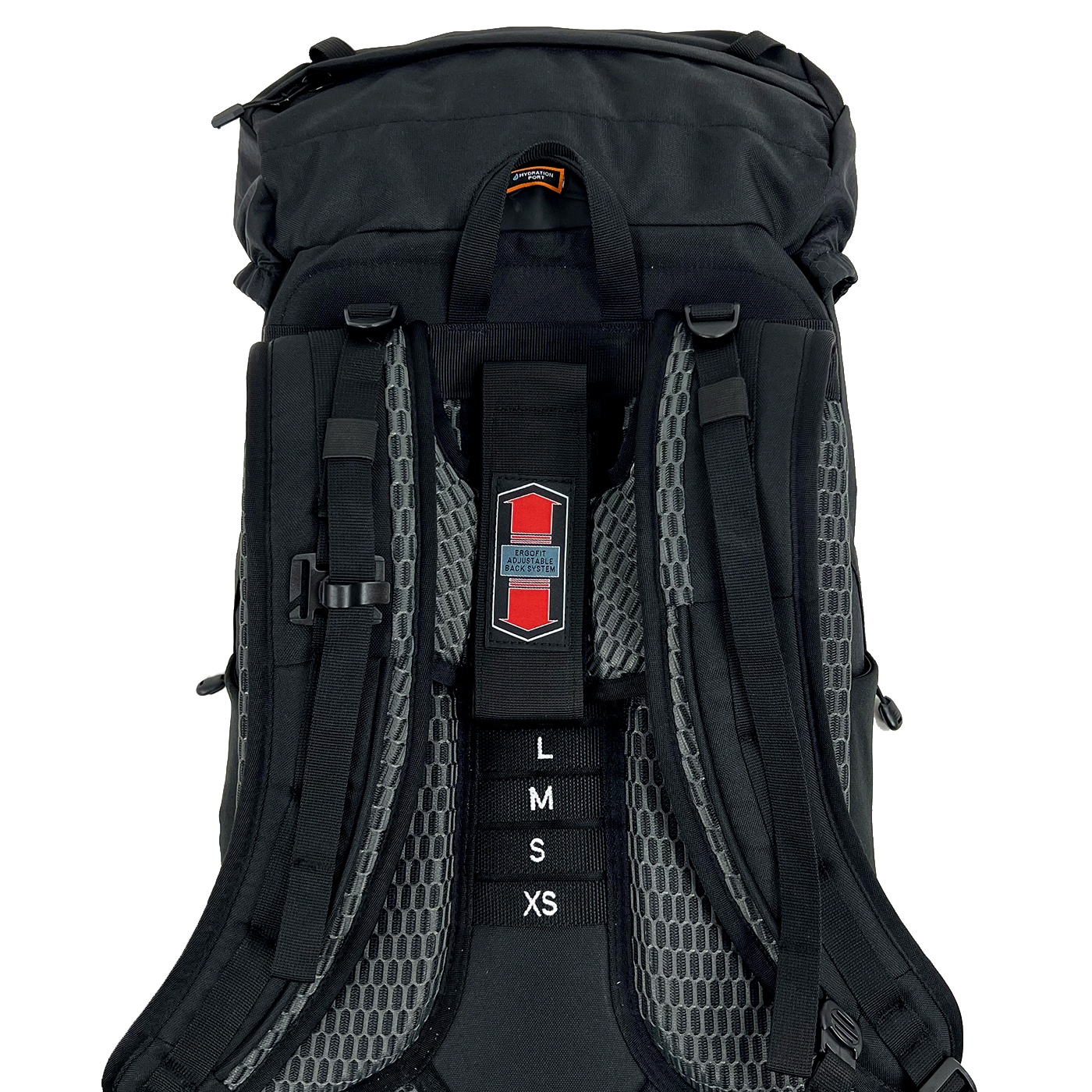 Black Wolf Boudii 50L Hiking Backpack - Jet Black