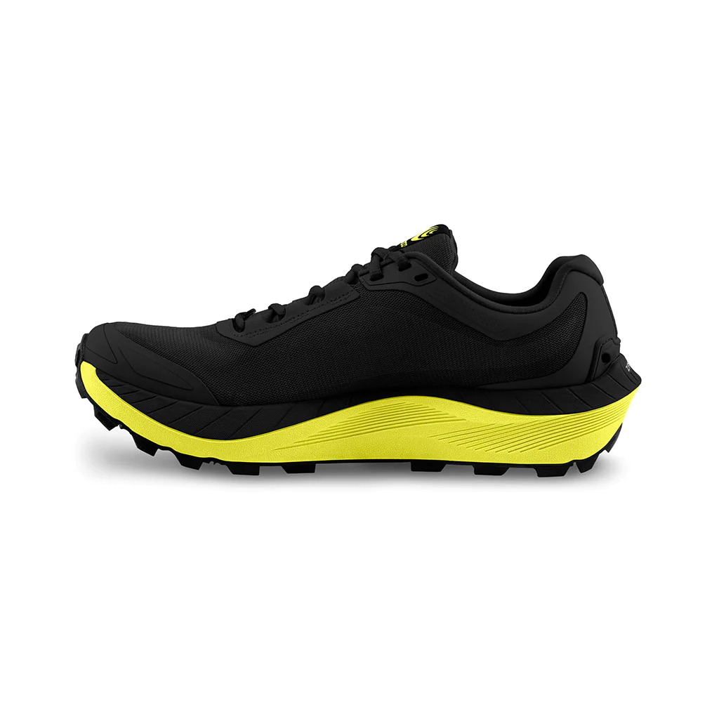 TOPO Mountain Racer 3 Mens Trail Running Shoes - Black/Lime - 9 - Topo ...