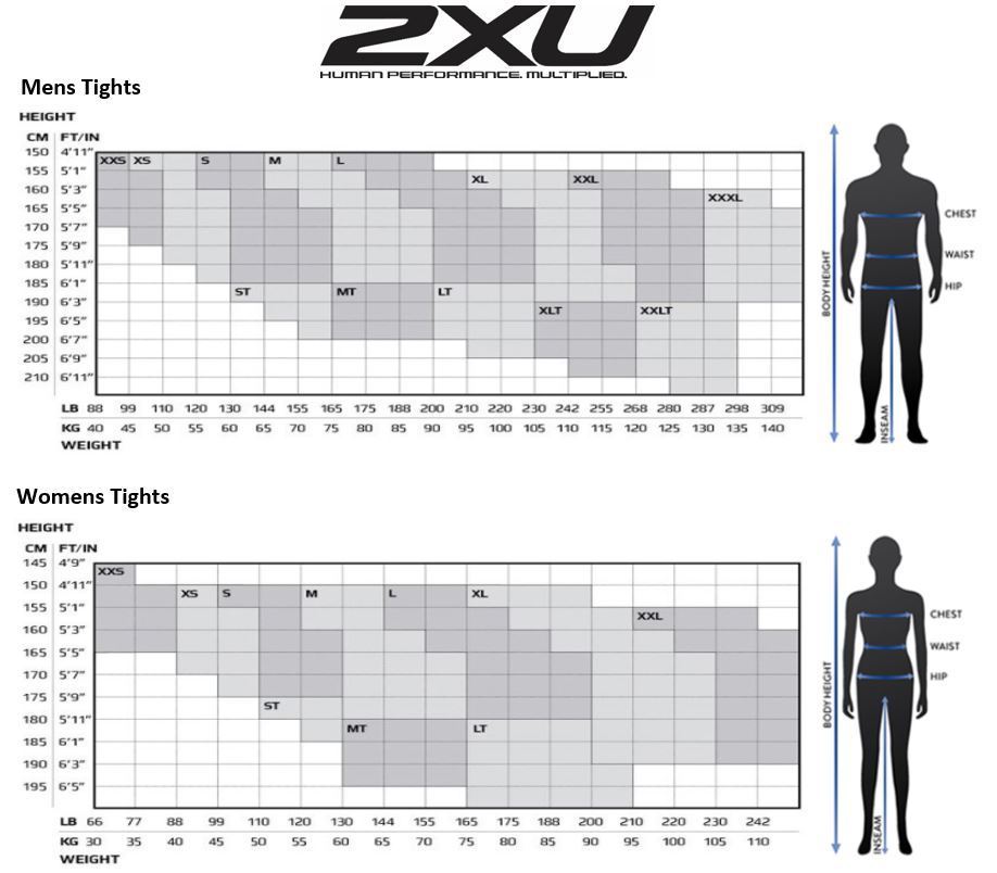 2XU - Men's MCS Run Compression Tights with Back Storage