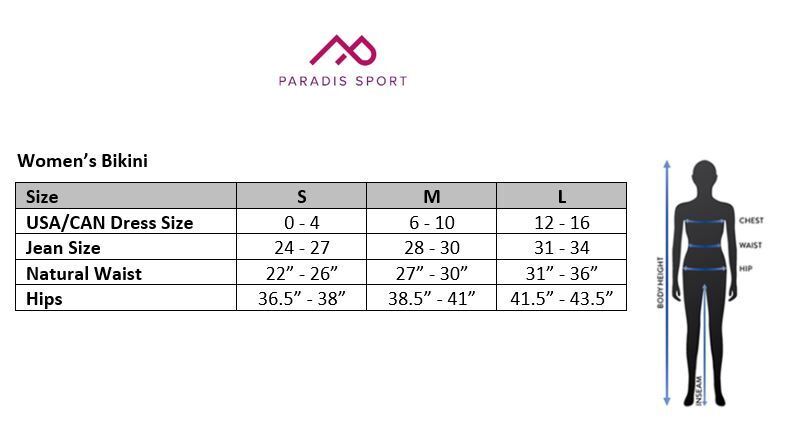Paradis Sport Seamless Womens Thong Underwear - Glacier Lake - L