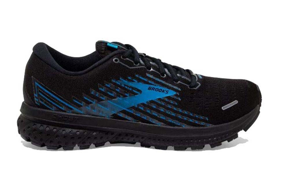 Brooks GTX Ghost 13 Mens Trail Running Shoes - Black/Grey/Blue