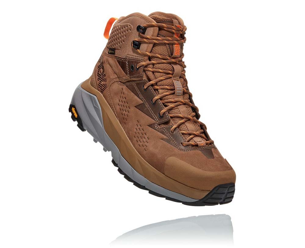 hiking boots orange