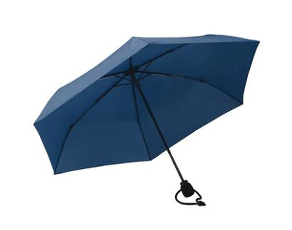 navy blue umbrella with lights