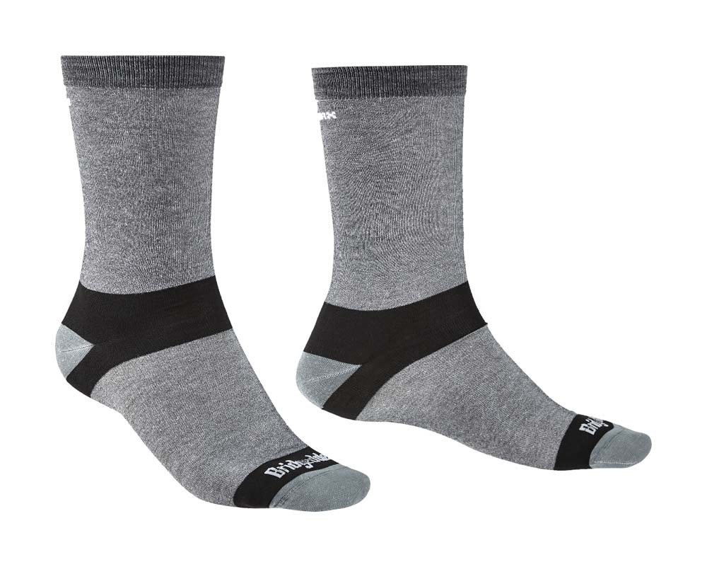 Bridgedale Coolmax Liner Base Layer Men Socks - Grey - (2Pk) | eBay