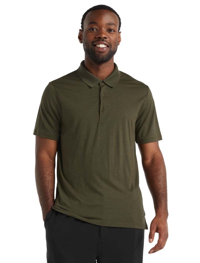 Merino wool mens polo clearance shirts