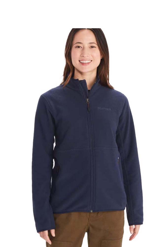 Marmot Rocklin Full Zip Womens Fleece Jacket Arctic Navy L