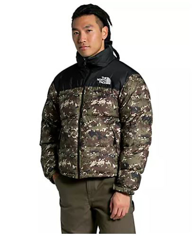 north face retro nuptse camo