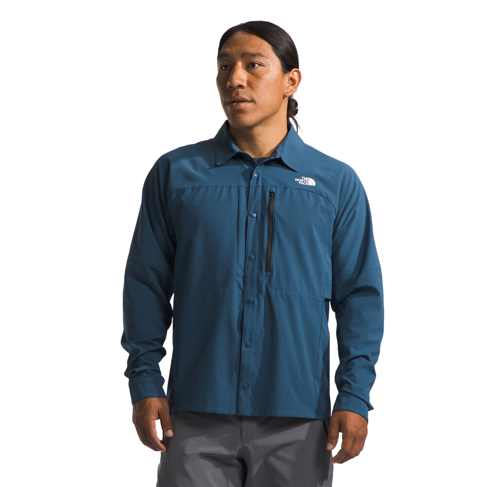 The North Face First Trail UPF Mens Long Sleeve Shirt Shady Blue S