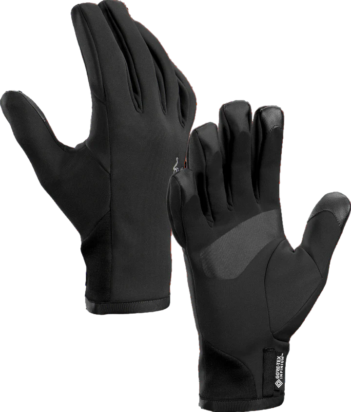 Arcteryx Venta Windproof Fleece Gloves - Black - L - Arc'teryx