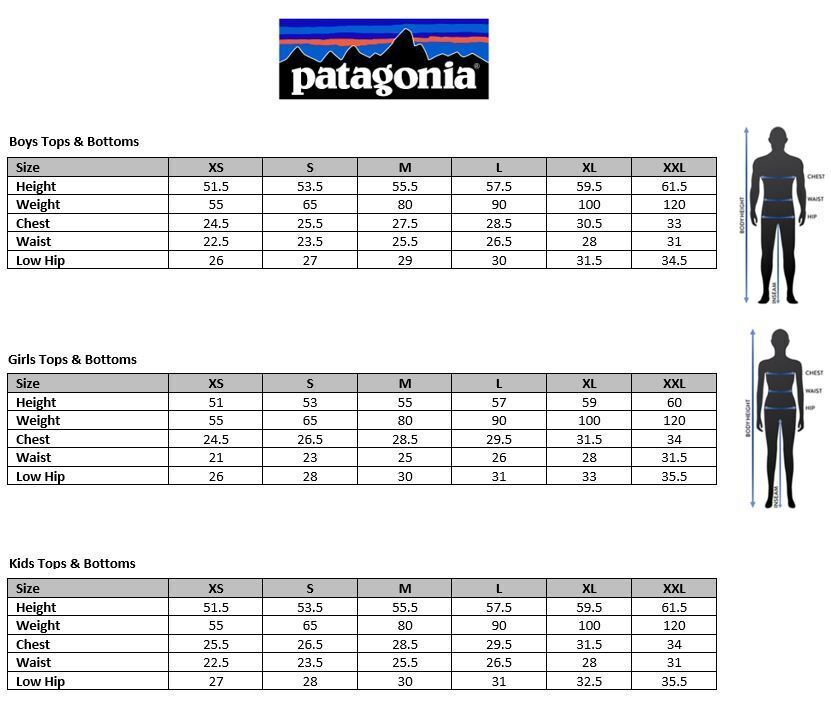 Patagonia Kids Size Guide