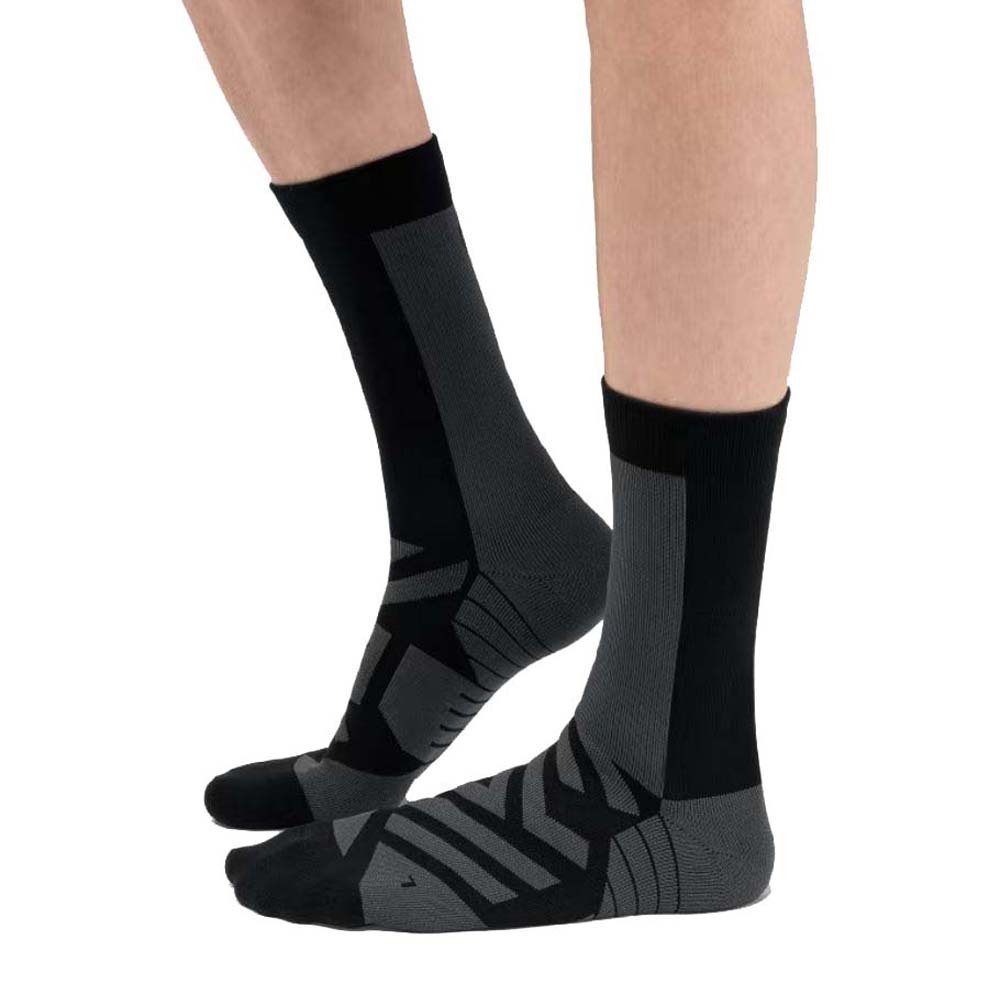 On Running Performance High Mens Socks - Black/Shadow 