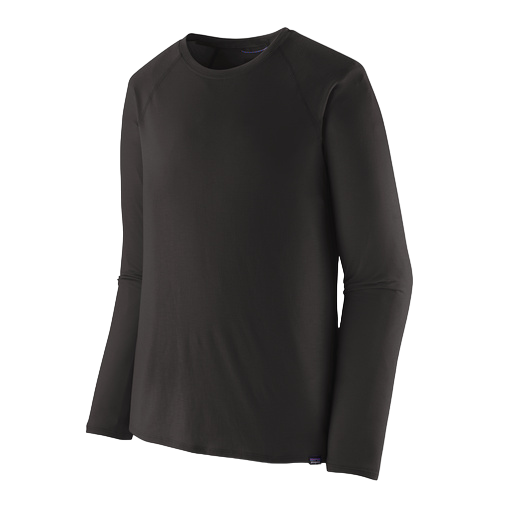 PATAGONIA CAPILENE COOL TRAIL MEN'S LONG SLEEVE SHIRT - BLACK