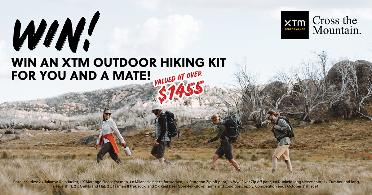 WIN an XTM Outdoor Hiking kit for you and a mate valued at over $1455! ENTER NOW