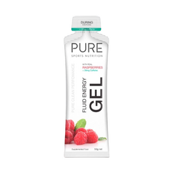 Pure Fluid Energy Gels - Raspberry 30mg Caffeine - 50g 