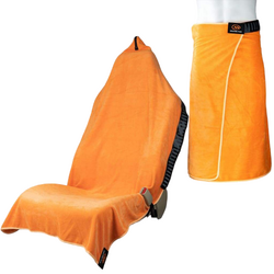 Orange Mud Transition Seat Cover & Towel -  Orange