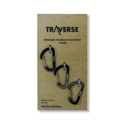 Traverse Accessory Carabiner 3 Pack - Black