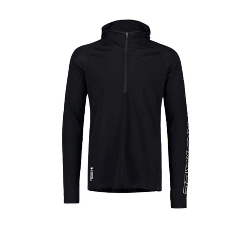 Mons Royale Temple Tech Merino Mens Hoodie - VLU Black - M