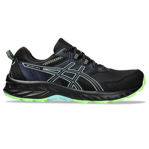 Asics Gel Venture 9 Mens Trail Running Shoes - Black/Illuminate Mint