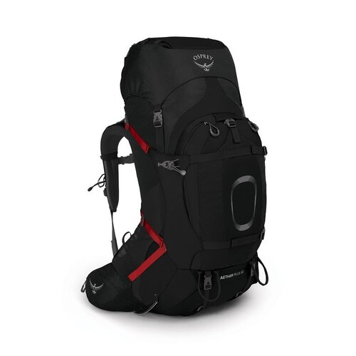 Osprey Aether Plus 60L Mens Hiking Backpack - Black - L/XL