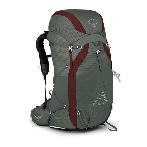 Osprey Eja 58L Lightweight Womens Hiking Backpack - Cloud Grey - M/L