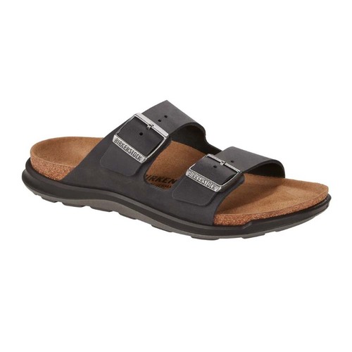 Birkenstock Arizona Cross Town Womens Sandals - Black Oiled Leather - EU36