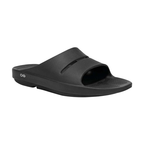 OOFOS OOahh Slide Unisex Sandals - Black