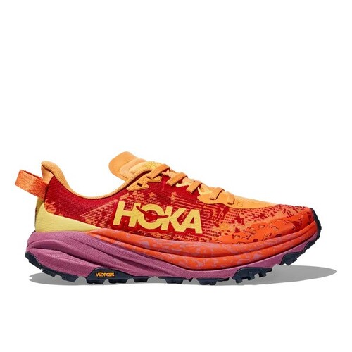 Hoka Speedgoat 6 Womens Trail Running Shoes - Sherbet/Beet Root - US9