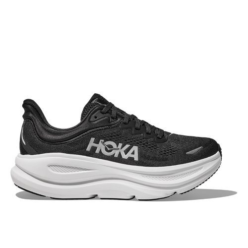 Hoka Bondi 9 Womens Road Running Shoes - Black/White