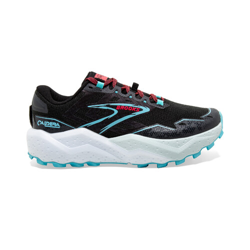 Brooks Caldera 7 Womens Trail Running Shoes - Black/Ebony/Bluefish - 10