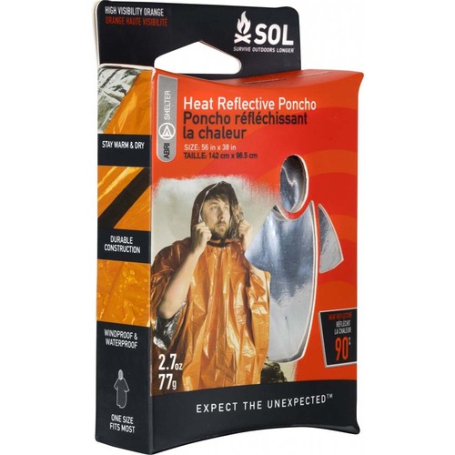 SOL Heat Reflective Emergency Poncho