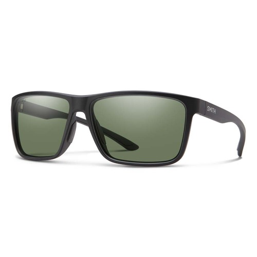 Smith Riptide Polarised Sunglasses - Matte Black/CP Polarized Gray Green