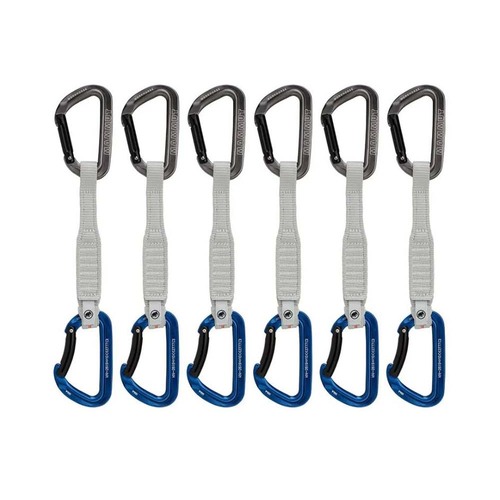 Mammut Workhorse Keylock 17cm 6-Pack Quickdraws - Grey/Blue