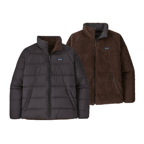 Patagonia Reversible Silent Down Fleece Mens Insulated Jacket - Ink Black - L