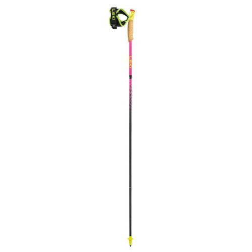 Leki Ultratrail Fx.One Superlite Compact Trekking Poles - Neon-Pink/Natural-Carbon - 105cm