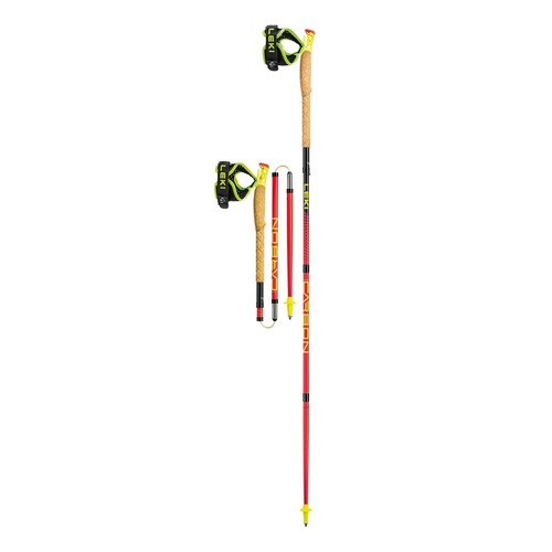 Leki Ultratrail FX.One Trail Running Poles - Bright-Red/Neon-Yellow - 115 cm