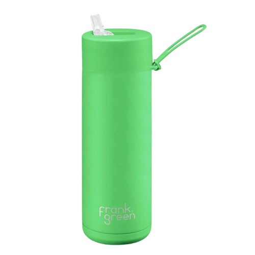 Frank Green Reusable Ceramic Bottle - 595ml - Neon Green