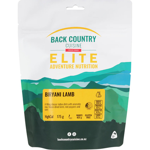 Back Country Cuisine Elite Freeze Dried Meal - Biryani Lamb - Regular