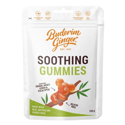 Buderim Ginger Soothing Gummies - 130g