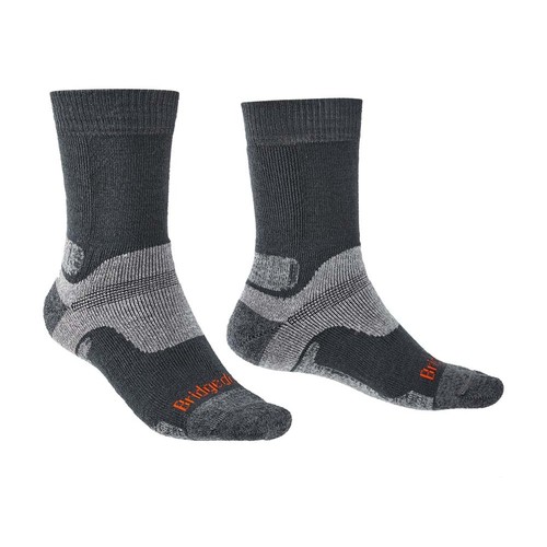 Bridgedale Hike Midweight Performance Mens Socks- Gnmetal - Lg