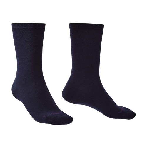 Bridgedale Thermal Liner Base Layer Socks - Navy - Sm (2Pk)