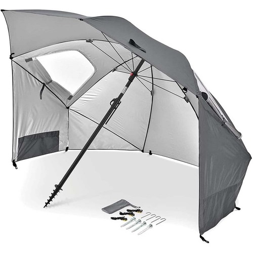 Sport-Brella Premiere 8' Umbrella Sun Shelter - Grey