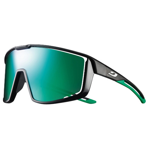 Julbo Fury Reactiv Performance Sunglasses - Shiny Black/Green