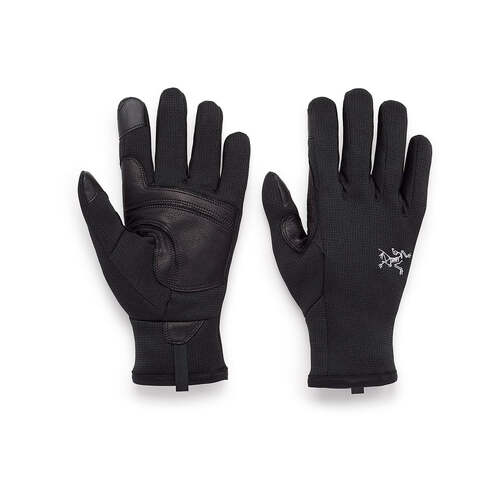 Arcteryx Rivet Weather Resistent Fleece Gloves - Black - M - Arc'teryx